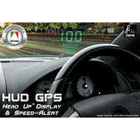Autotecnica 2022 Head-Up Display HUD Internal GPS 12 Volt Digital Led Speedo Speed Warning