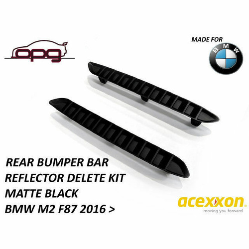Acexxon Vertical Slatted Slat Rear Reflector Inserts / Deletes for BMW F87 M2 Including LCI & M2 Competition