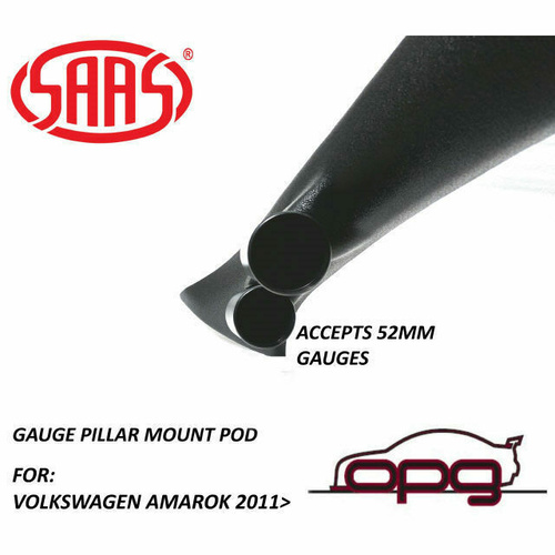 Genuine SAAS Gauge Pillar Pod for Volkswagen Amarok 2011 > for 52mm Gauges