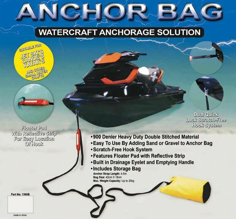 Autotecnica Sand Anchor Bag for Jetski / Waverunner / Watercraft Fill