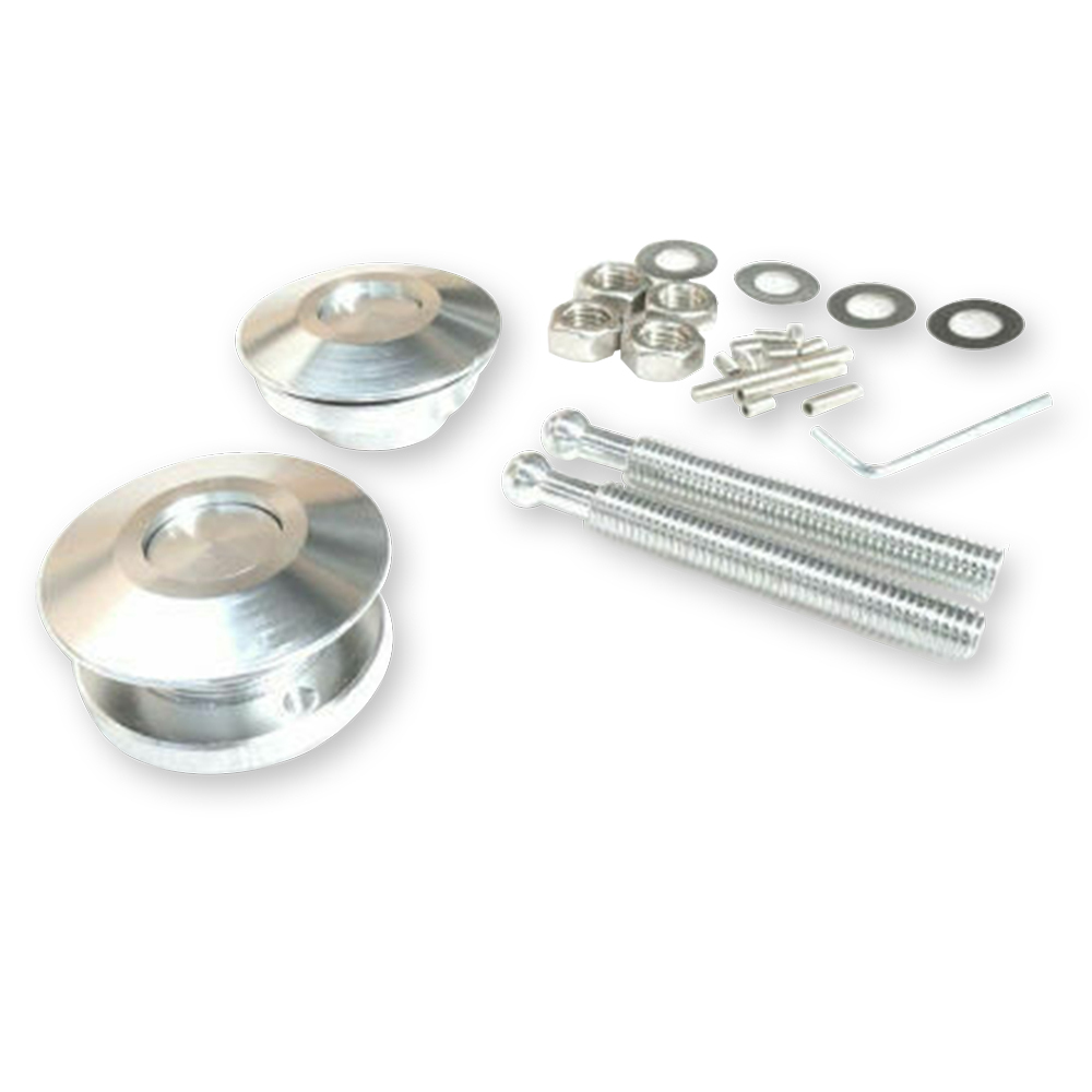 TFI Billet Alloy Lock Pins Set Push Button Performance Race Catch Latch