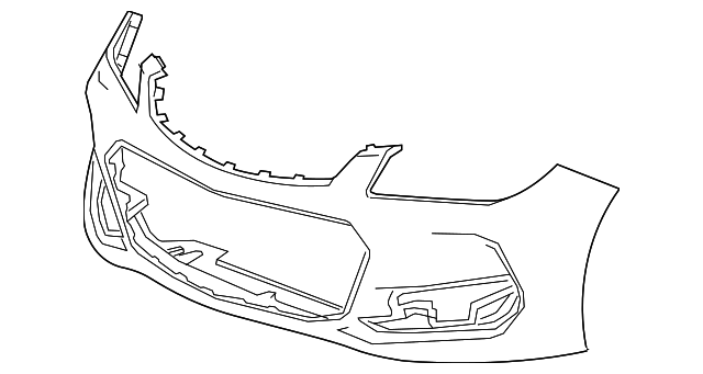 Genuine Holden Front Bumper Bar Facia VF Series 2 SV6 SS SSV (Also Suits Chevy SS) All Models Built From September 2015