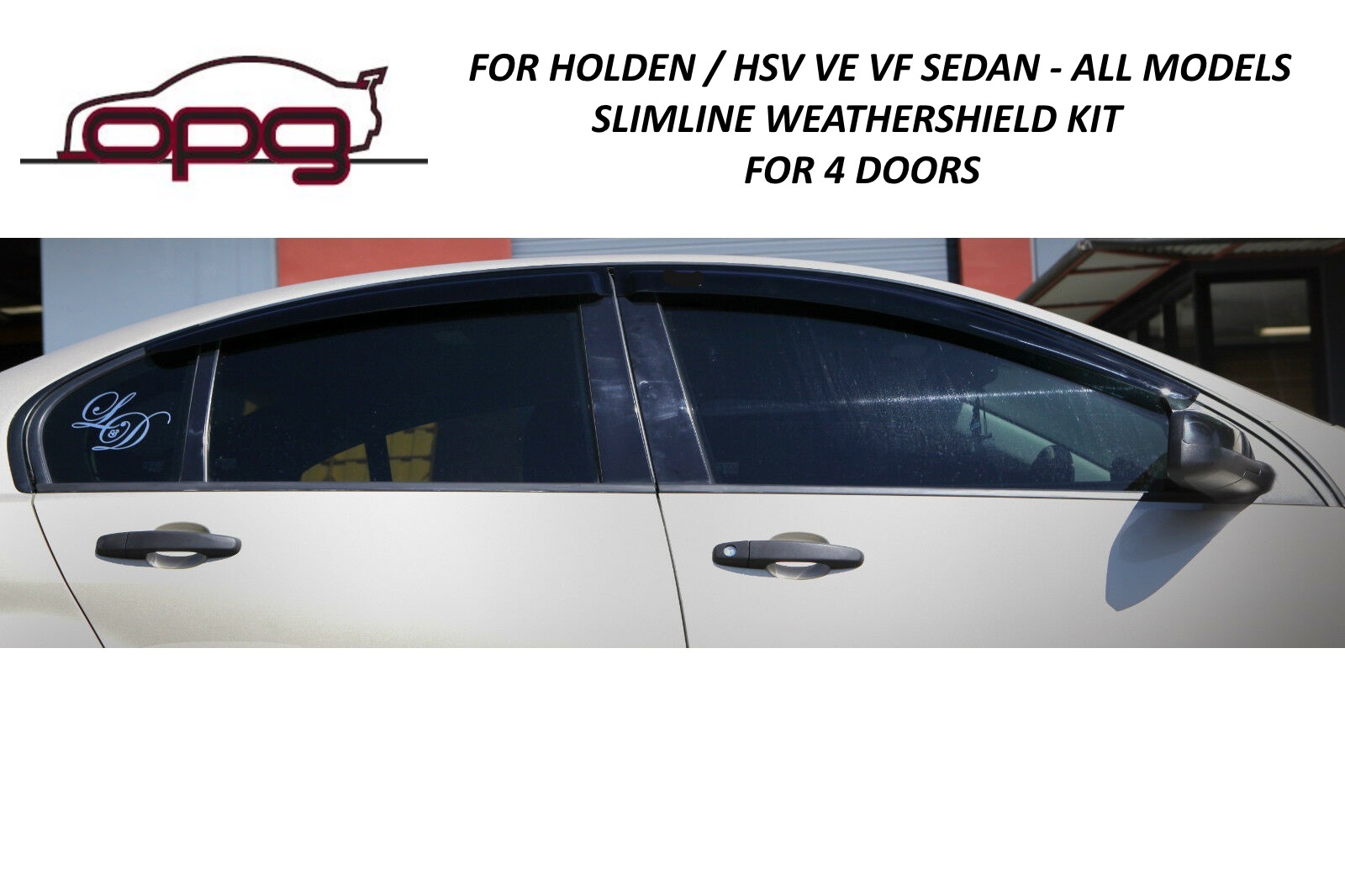 HIC Slimline Weathershield Weather Shield Kit for All Model Holden