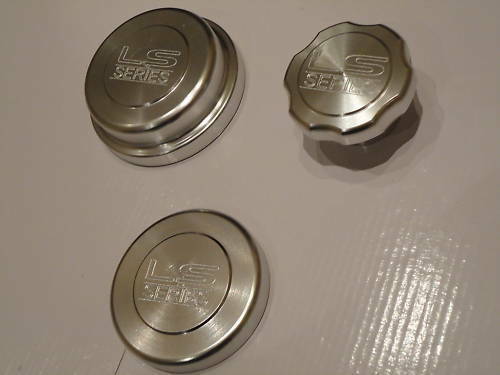 Chrome Carbon Top Alloy Billet Engine Cap Kit For VT VX VU VY VZ & HSV 5.7L LS1 | Autotecnica