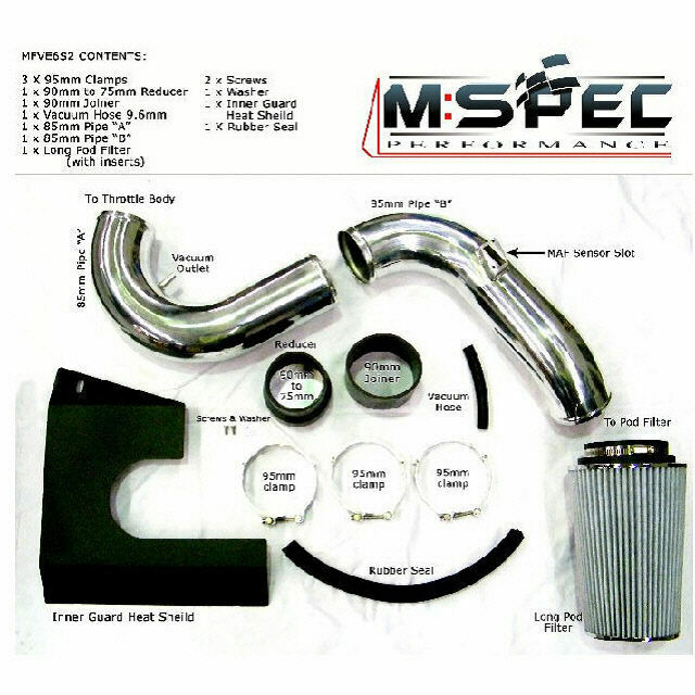 Autotecnica Performance Cold Air Intake Kit for VF V6 Series 1 & 2 SIDI SV6 Calais Evoke Thunder Storm