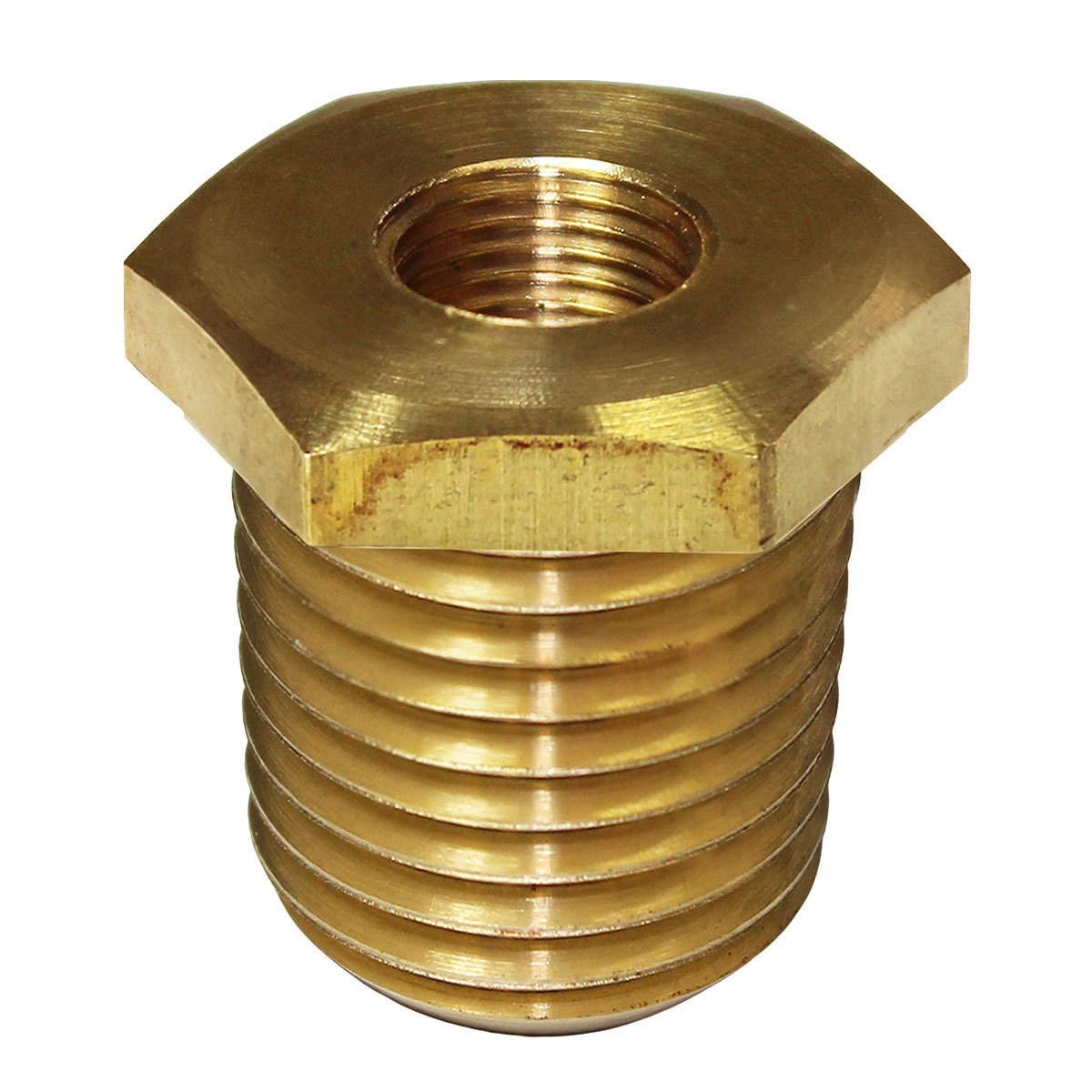 SAAS SGA-320055 - Gauge Bush Brass Adaptor M16 x1.5 to 1/8-27 NPT X 1.5 to 1/8-27 NPT
