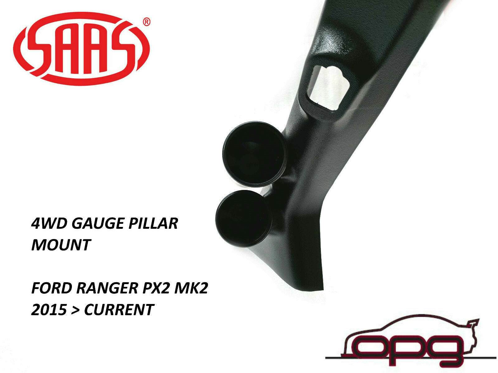 Genuine SAAS Gauge Pillar Pod Ford PX2 PX3 Ranger for 52mm Gauges 2015