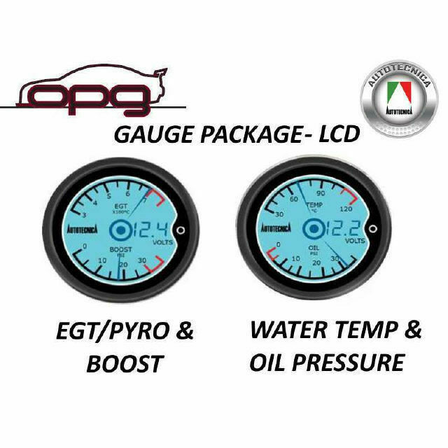 Genuine SAAS Pillar Pod Gauge Kit Ford FPV FG FGX Oil Pres Water Temp