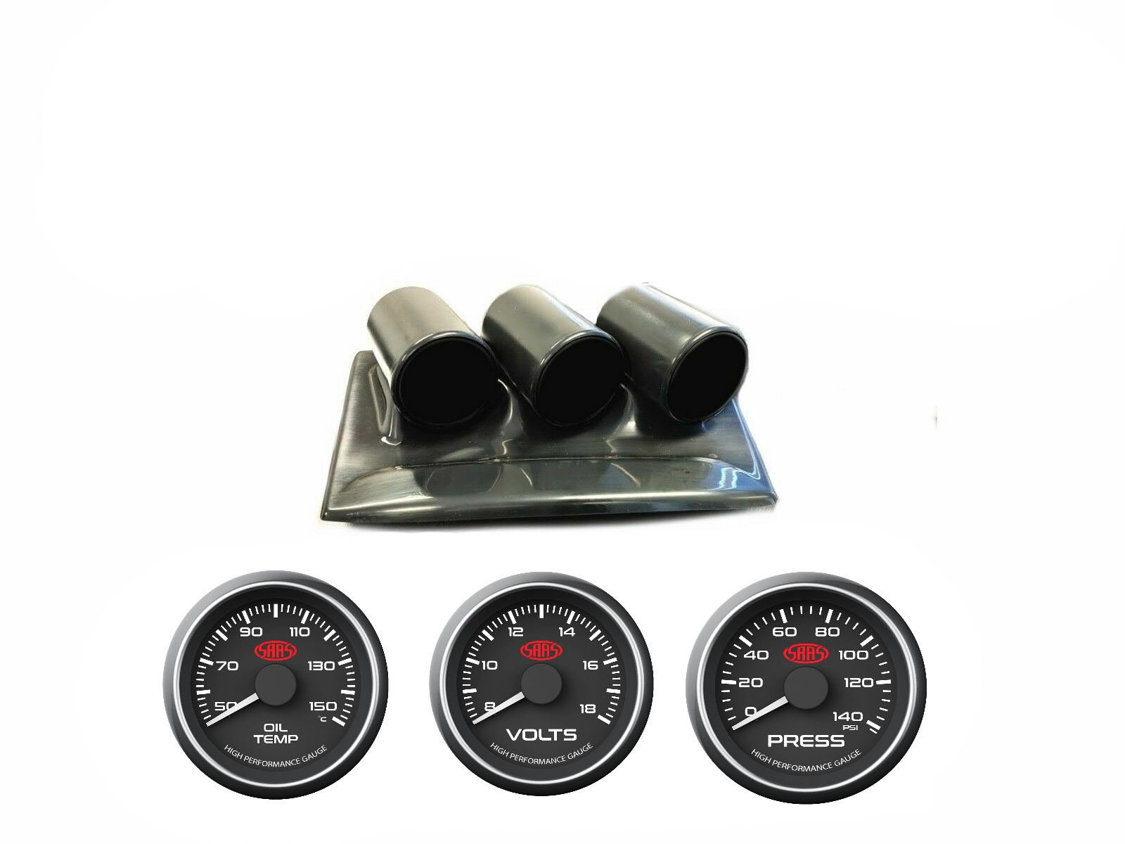 Genuine SAAS Gauge Dash Pod Package for Holden VE Calais Berlina Series 1 Oil Temp+Press+Volts