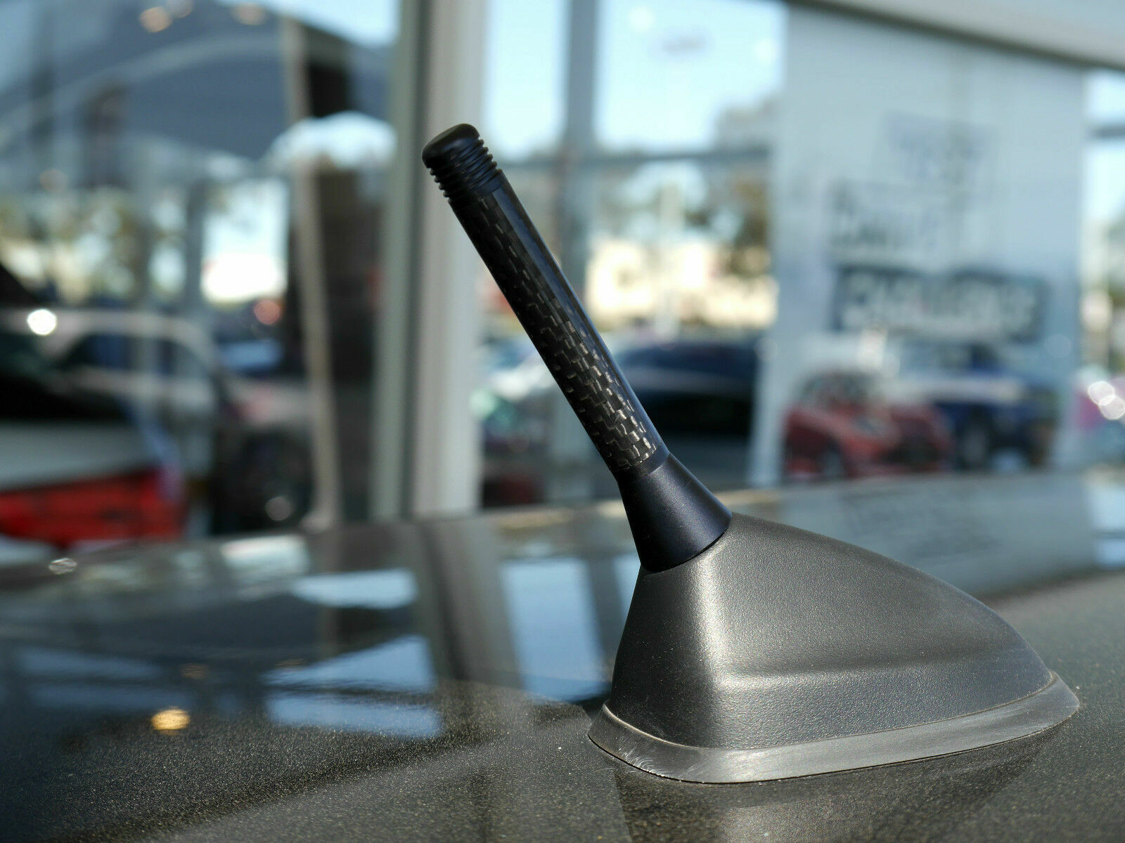 Autotecnica Antenna / Aerial Only Stubby Bee Sting for Mitsubishi Lancer EVO 7 8 9 10 Black Carbon - Antenna Base NOT included