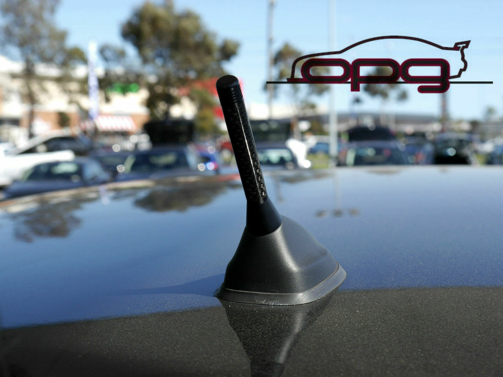 Autotecnica Antenna / Aerial Only Stubby Bee Sting for Mazda 3 Mazda 6 Black Carbon - Antenna Base NOT included