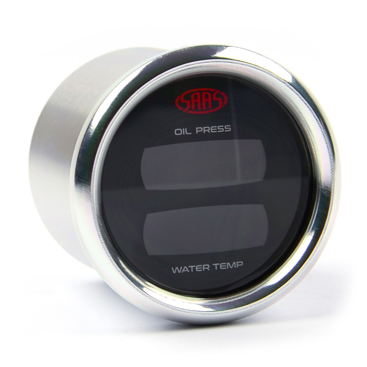 Genuine SAAS Trax Digital Dual Twin Reading Gauge 52mm Oil Pressure 0140 PSI Water Temp >120