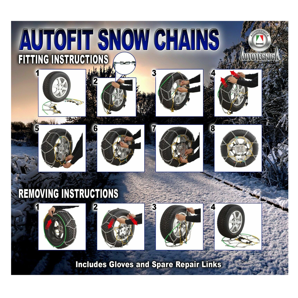 Snow Chain Kit 4x4 4WD Santa FE Hyundai W/ 225/55 R19 235/55 R19 235/60