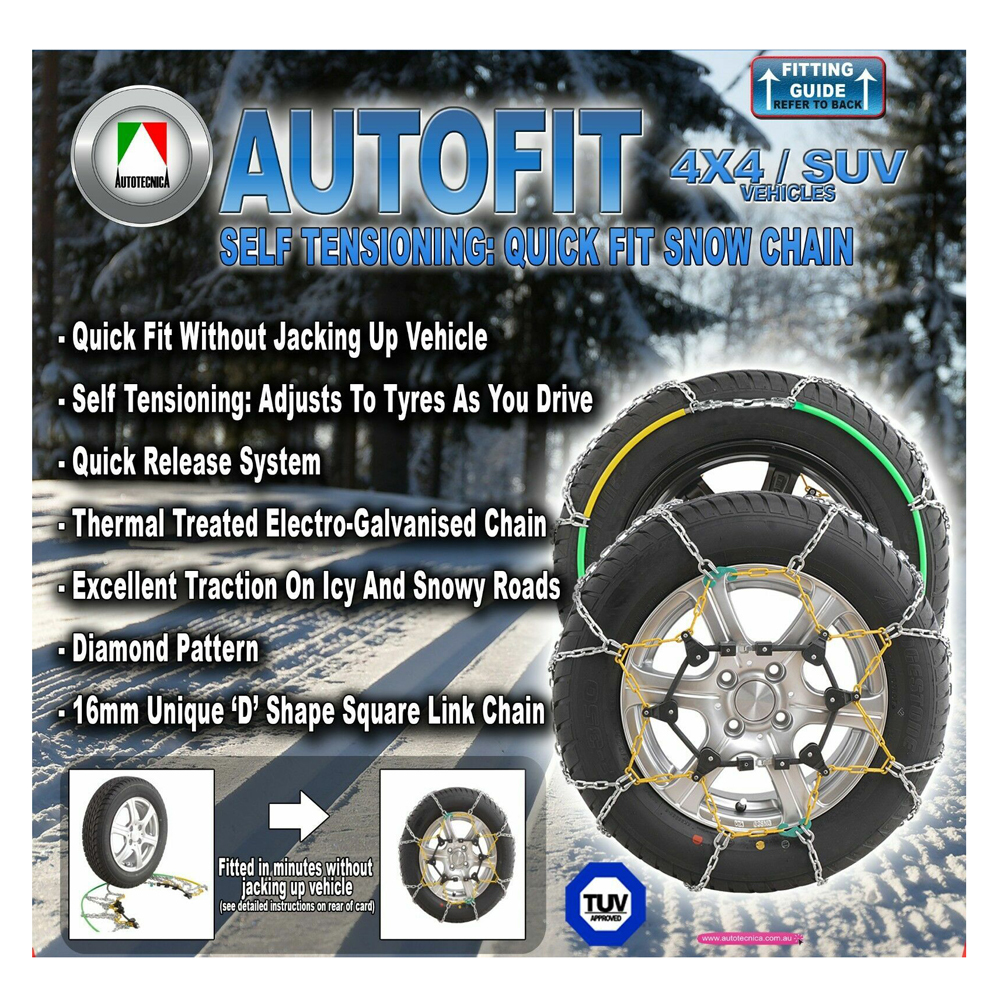 Autotecnica Snow Chain Kit for 4x4 4WD Landcruiser FJ 265/70 R16 with