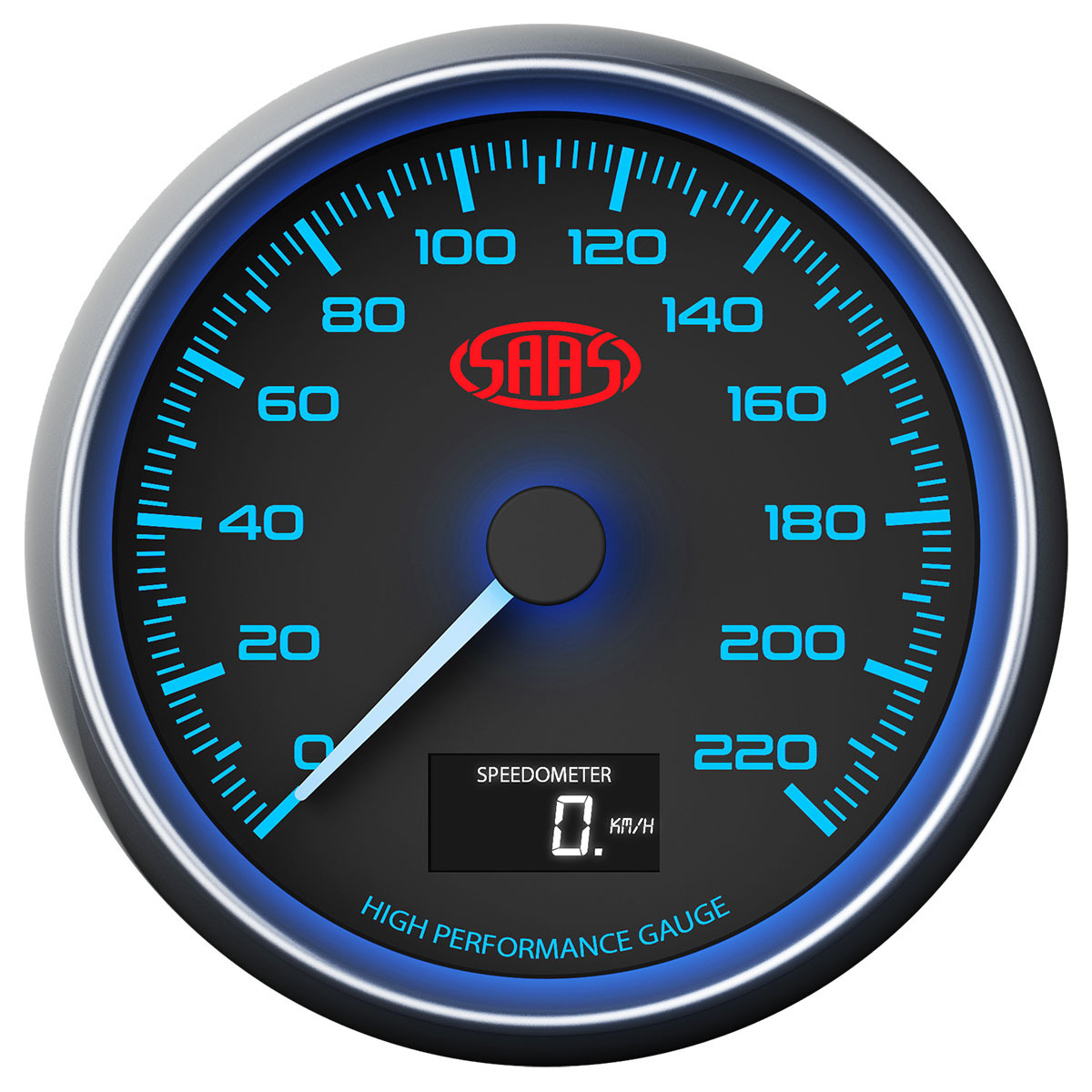 Genuine SAAS Speedometer SG31632 Speedo 0220 Kph 3 1/2" 90mm in Dash