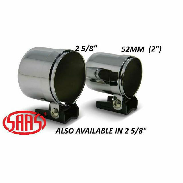 Genuine SAAS Gauge Cup Pod 52mm / 2" Chrome Electrical or Mechanical