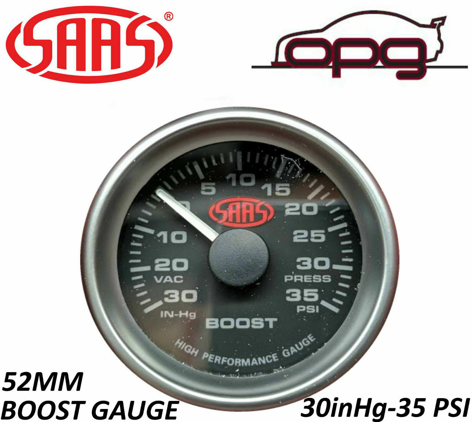 SAAS Pillar Pod Gauge Kit for Ford FPV FG FGX Turbo Boost & Oil