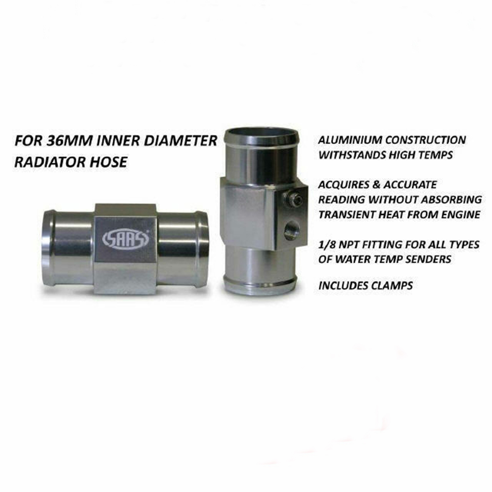 Genuine SAAS SWTA36 Water Temp Gauge Sender Radiator Hose Adaptor