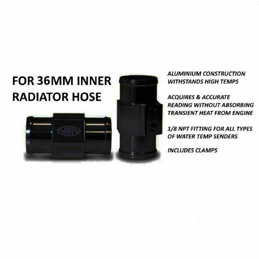 Genuine SAAS SWTA36B Water Temp Gauge Sender Radiator Hose Adaptor