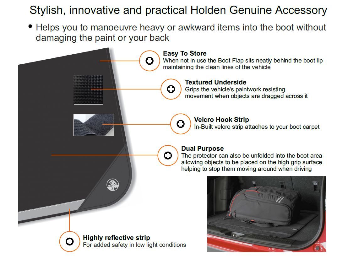 Genuine Holden Boot Lip Protector for VE VF ZB Commodore Genuine