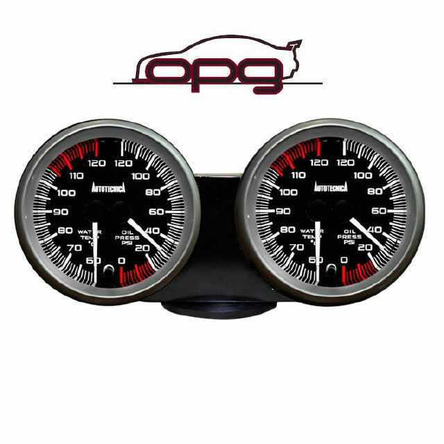 Gauge Dash Pod Twin Billet Silver Alloy for 52mm or 60mm Gauges Swivel Base eBay