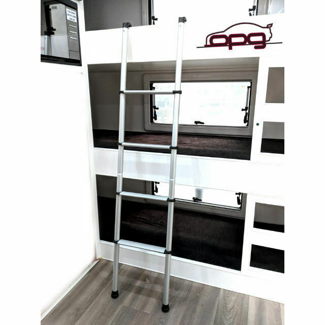 ALUMINIUM 5 STEP Bunk Bed Ladder 1500 X 290mm For Campervan Motorhome