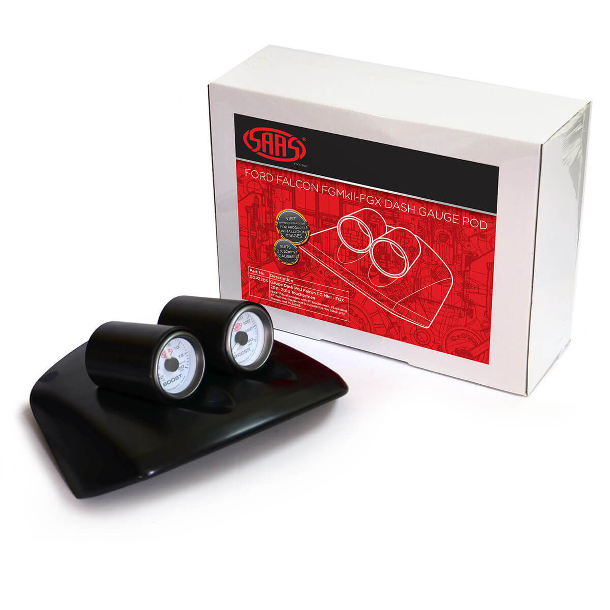 Genuine SAAS SGP2203 Gauge Dash Pod Holder FG FGX FGX Falcon XR6 XR6