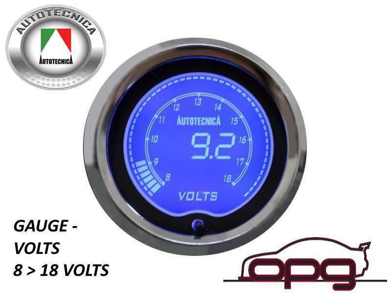 Autotecnica / SAAS Gauge Dash Pod LCD Gauge Combo Voltmeter & Oil