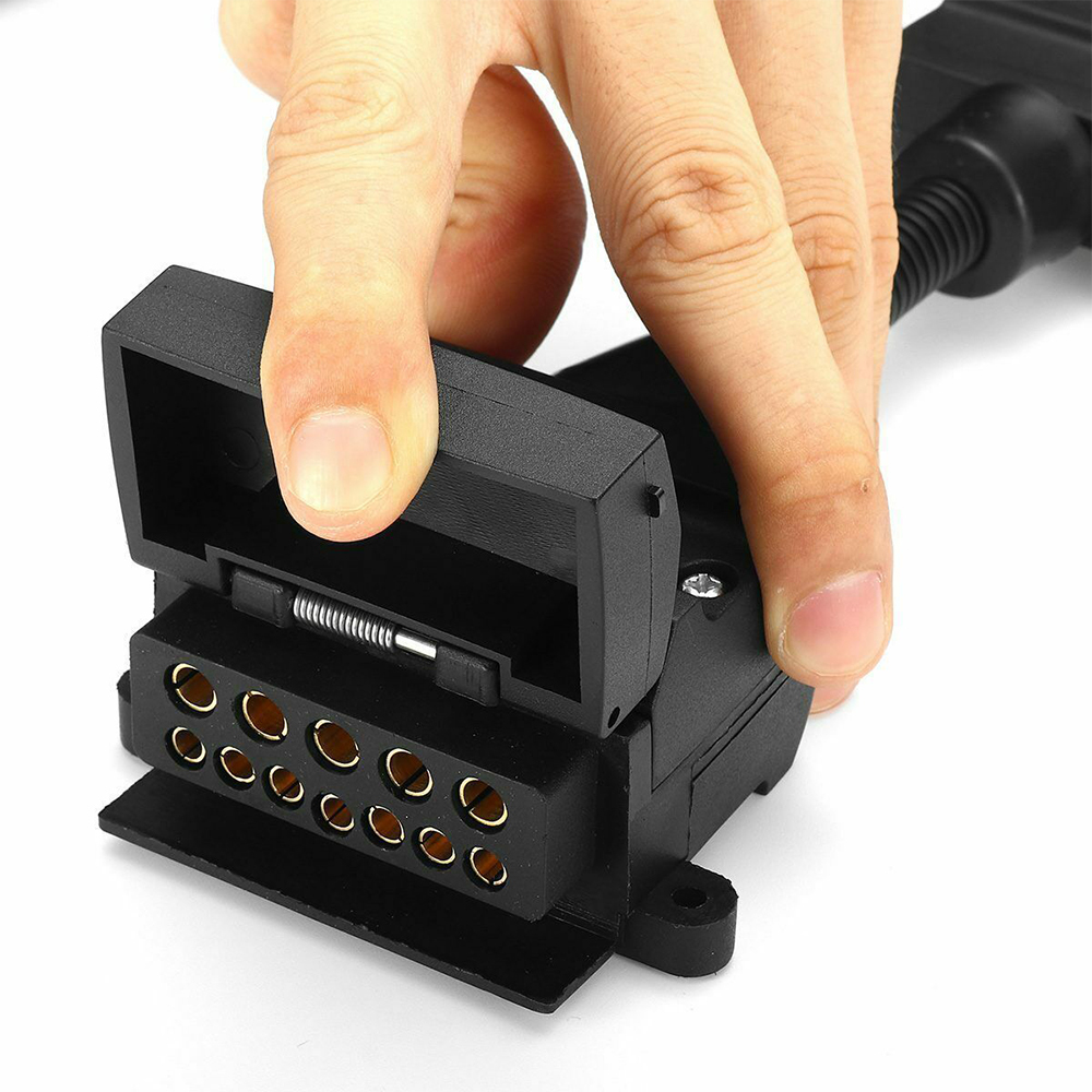 Trailer Adaptor Plug - 7 Pin Male Plug to 12 Pin Female Flat ...