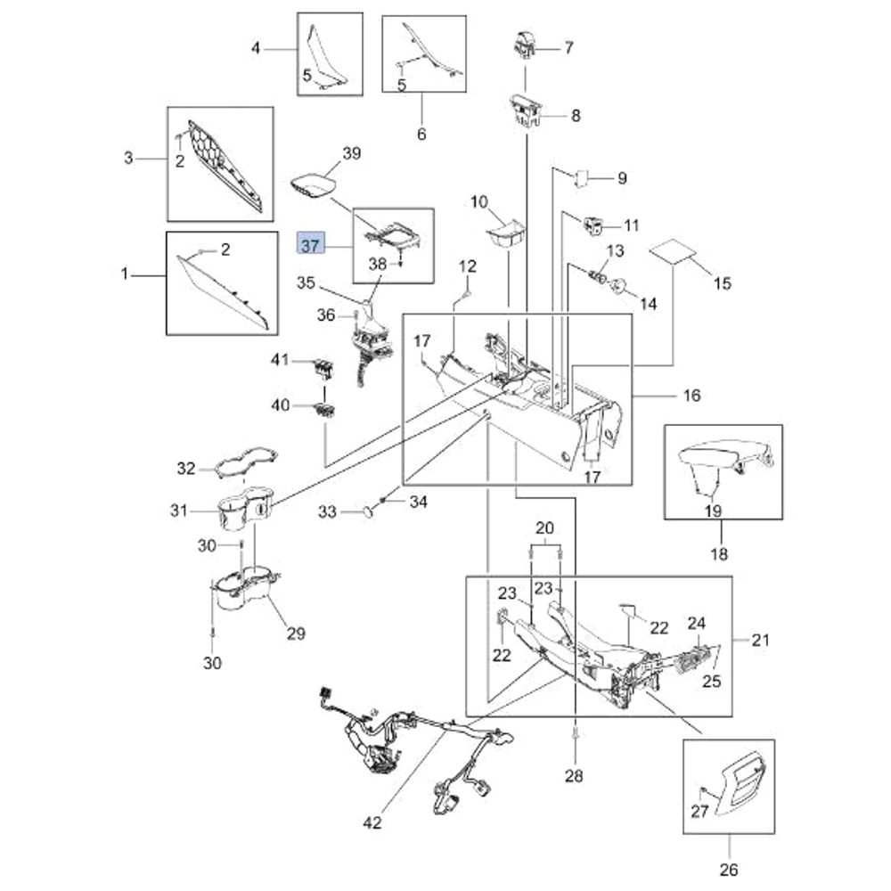 Genuine Holden Centre Console Gearshift Chrome for VF VF2 SS SSV Calais