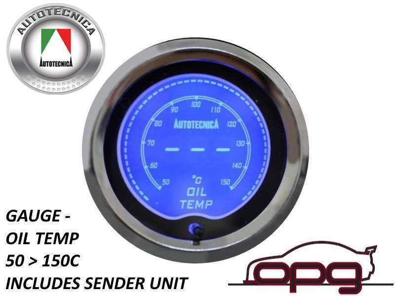 Autotecnica / SAAS Gauge Dash Pod LCD Gauge Combo Oil Temp & Pressure