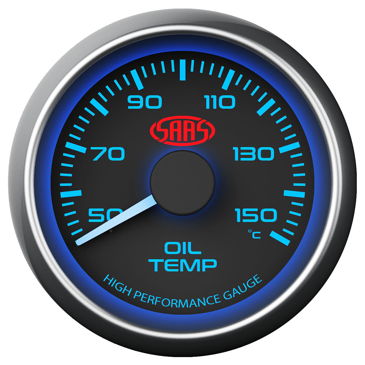 Genuine SAAS Performance Transmission Oil Temp 52mm Analog Gauge Black