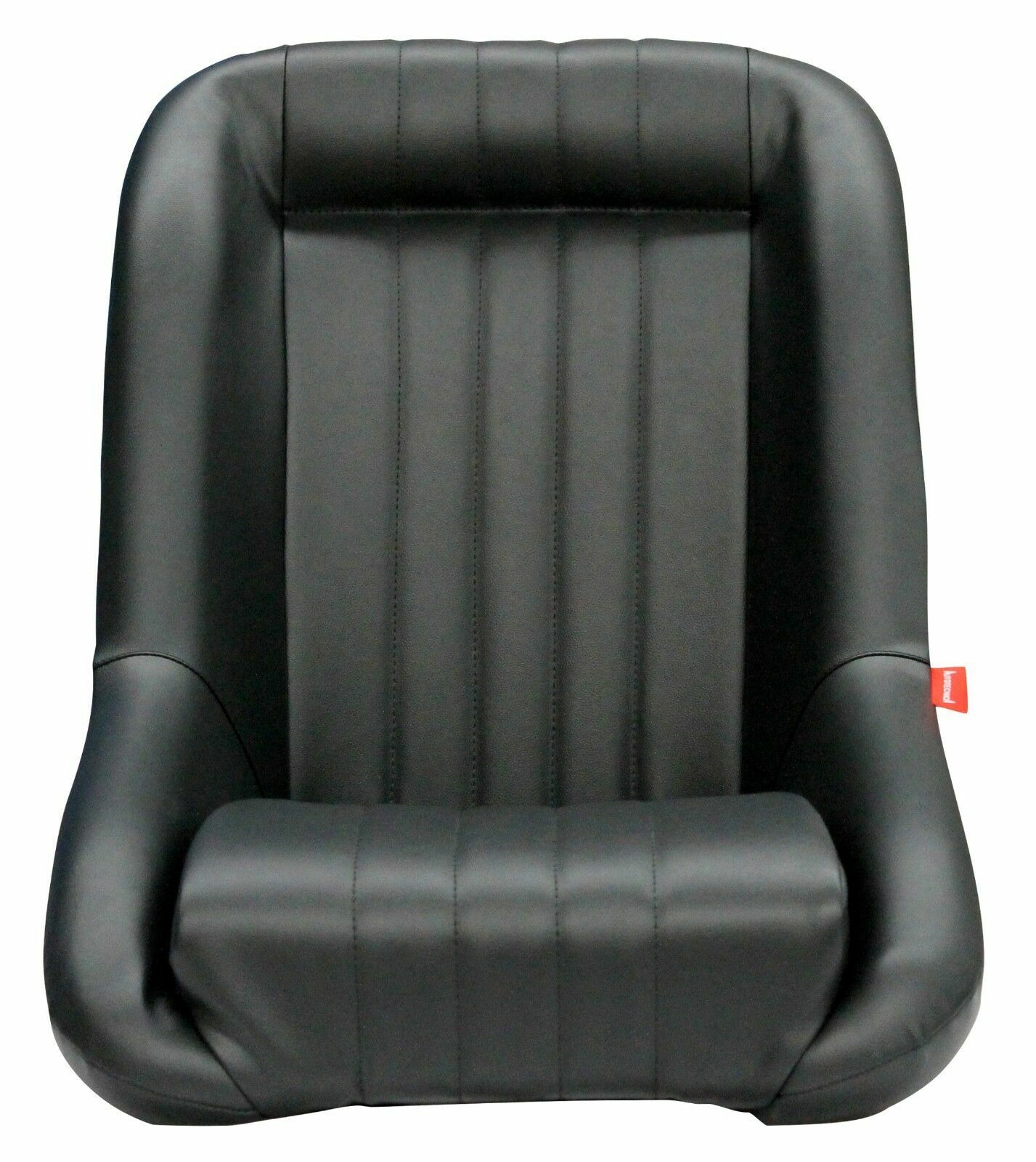 Classic Low Back PU Leather Bucket Seats Car Fixed Back Black for VW