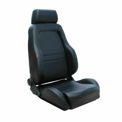 Sports Bucket Seats 4WD Black PU Leather w/Adaptors for 75 78 79 Landcruiser eBay