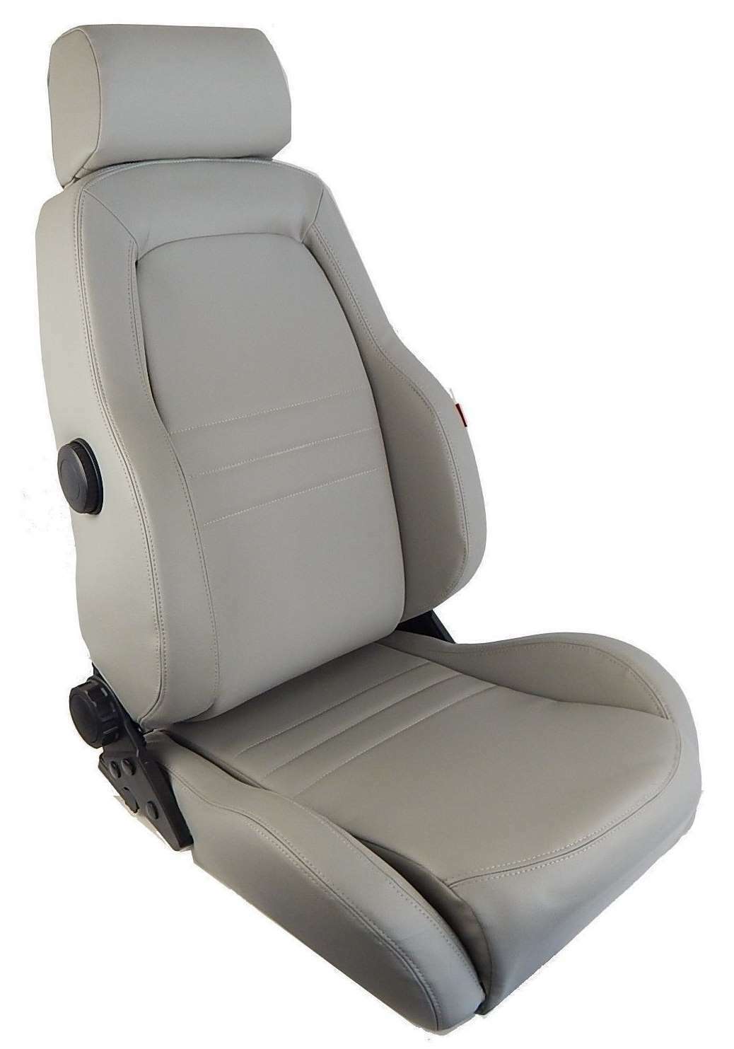 Autotecnica Sports Bucket Seats 2 4WD Grey PU Leather W/Adaptors for 70