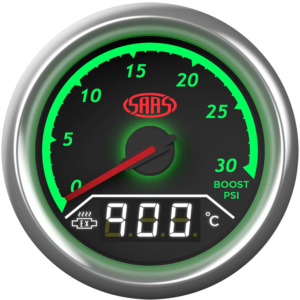 Genuine SAAS Trax Digital Dual Twin Reading Gauge Diesel Boost Analgue 030 PSI EGT Pyro 0900