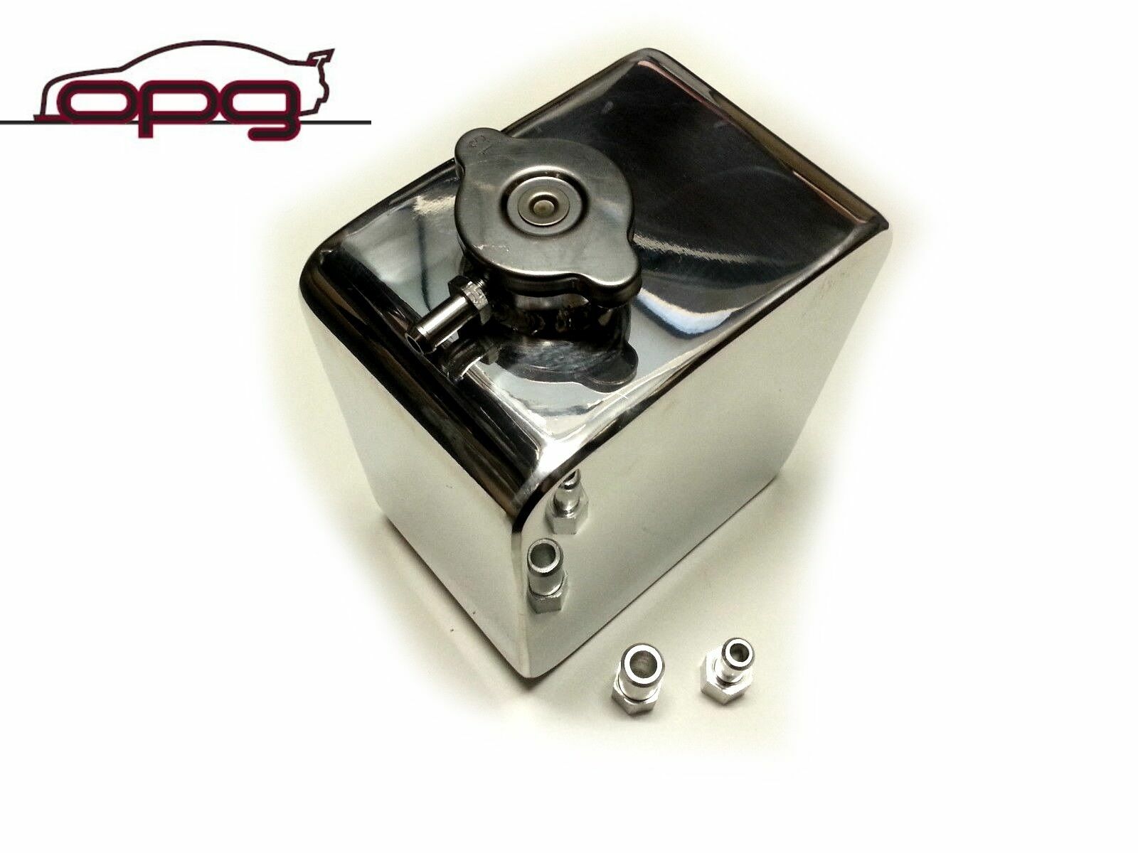 Alloy Coolant Overflow Recovery Tank For Ford 7.3L Diesel 99-05 – Silver Aluminum