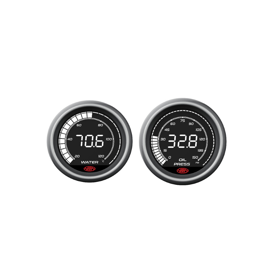 SAAS Digital Water Temperature Gauge - 20 to 120, 52mm, SG41220