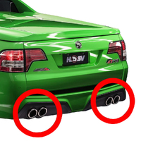 Genuine HSV Exhaust Finishers (Exhaust Tips) Chrome Left / Right VF GenF GenF1 Maloo Ute - Pair