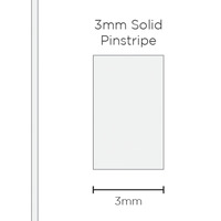 Genuine SAAS Pinstripe Solid White 3mm x 10mt