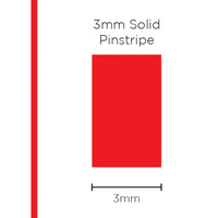 Genuine SAAS Pinstripe Solid Red 3mm x 10mt