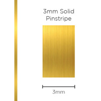 Genuine SAAS Pinstripe Solid Gold 3mm x 10mt