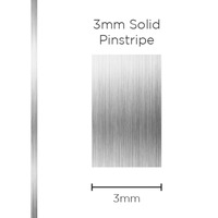 Genuine SAAS Pinstripe Solid Silver 3mm x 10mt