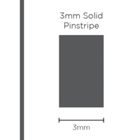 Genuine SAAS Pinstripe Solid Charcoal 3mm x 10mt