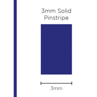 Genuine SAAS Pinstripe Solid Dark Blue 3mm x 10mt