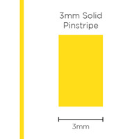 Genuine SAAS Pinstripe Solid Yellow 3mm x 10mt