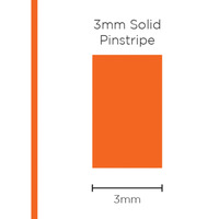 Genuine SAAS Pinstripe Solid Orange 3mm x 10mt