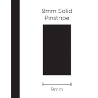 Genuine SAAS Pinstripe Solid Black 9mm x 10mt