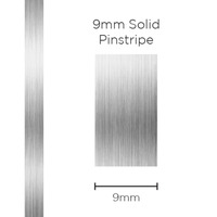 Genuine SAAS Pinstripe Solid Silver 9mm x 10mt