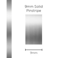 Genuine SAAS Pinstripe Solid Chrome Mylar 9mm x 10mt